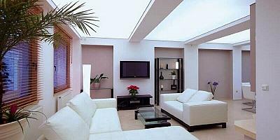 Светопроводящий потолок в гостиную на 17 квадратов
